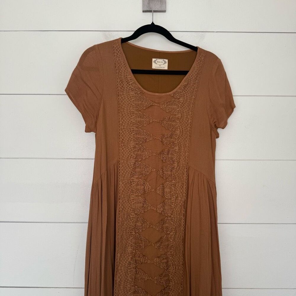 Mia Joy Joyfolie Women’s XS Brown Maxi Dress Boho